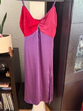 Lulu's Satin Slip Dress